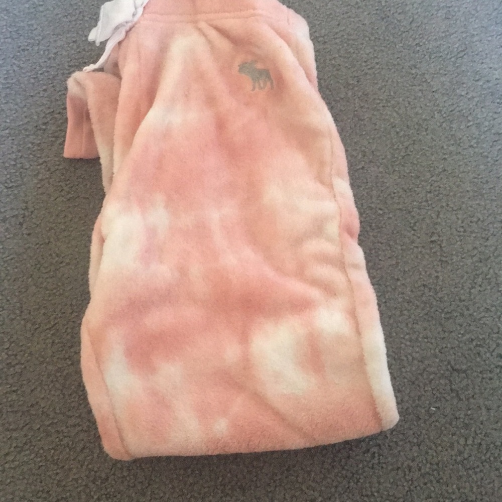 Pink and white pj set